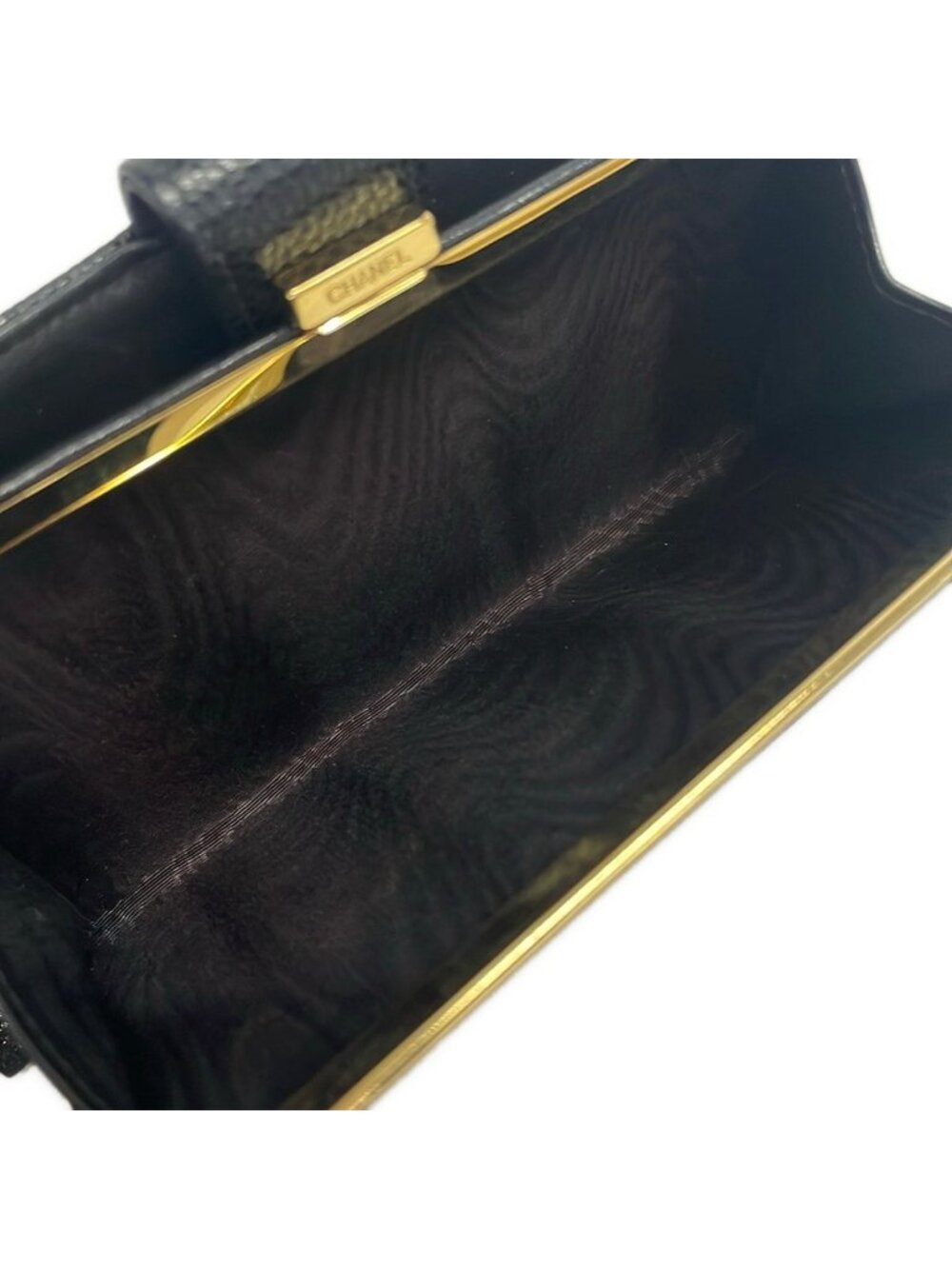 Chanel Wallet Black Clasp CC Logo - Picture 4 of 7